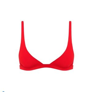 Ark Swimwear Red Bralette Bikini Top